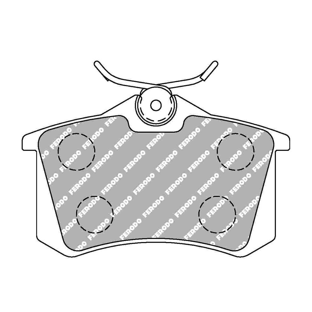 Pastillas de freno Ferodo DS Performance trasero para AUDI A2 1.6 FSi 05.02 - 08.05 pinza LUCAS/TRWArray