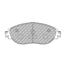 Pastilhas de travão traseiras Ferodo DS Performance para AUDI A3 S3 quattro 02.13 - pinça LUCAS/TRW