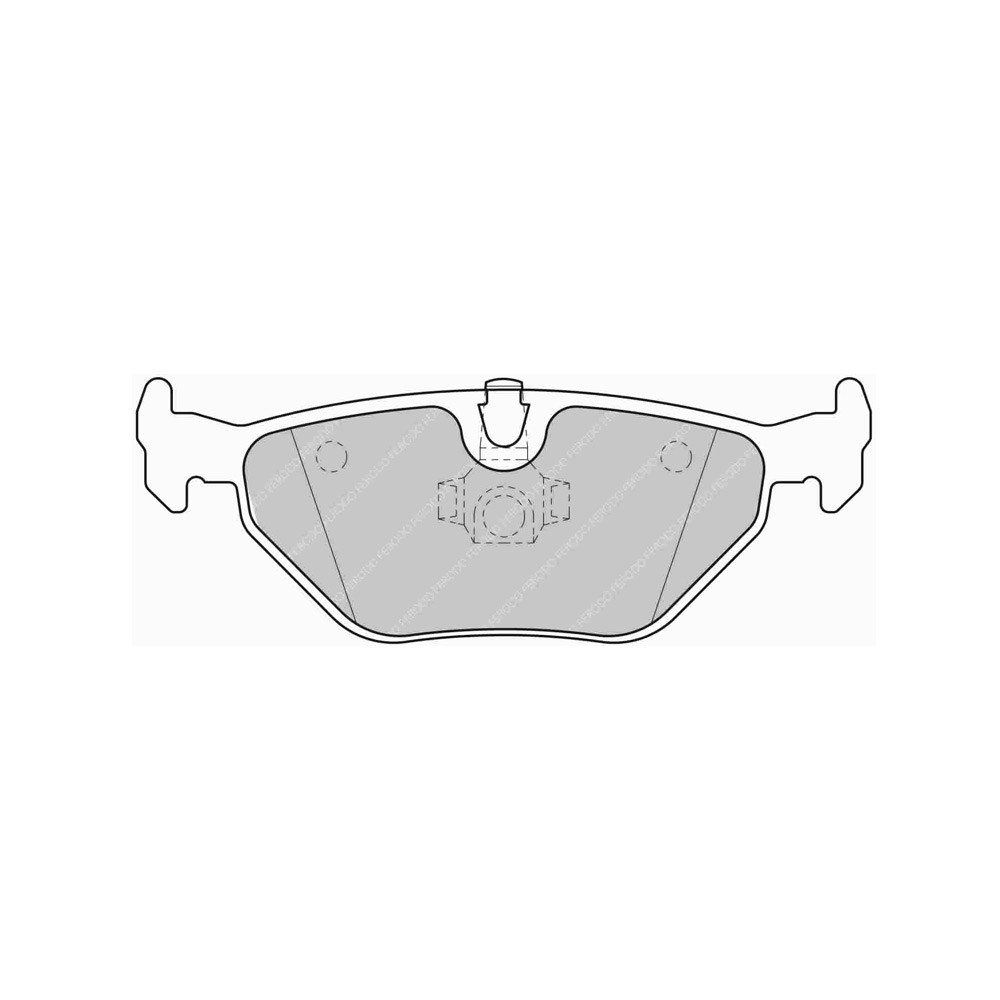 Pastilhas de travão traseiras Ferodo DS Performance para BMW Série 3 316 i 04.00 - 02.05 caliper ATEArray