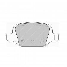 Pastillas de freno Ferodo DS Performance trasero para FIAT 500 1.4 16V 01.07 -  pinza LUCAS/TRW