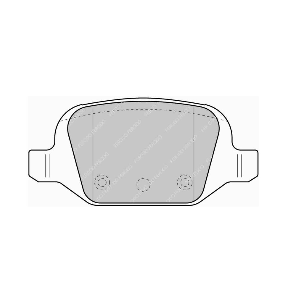 Pastillas de freno Ferodo DS Performance trasero para FIAT 500 1.4 16V 01.07 -  pinza LUCAS/TRWArray