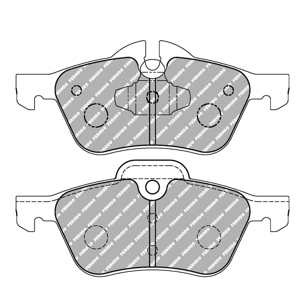 Pastilhas de travão traseiras Ferodo DS Performance para MINI MINI (R50) 1.4 One D - TRW DEL 06.03 - 09.06 ATEArray