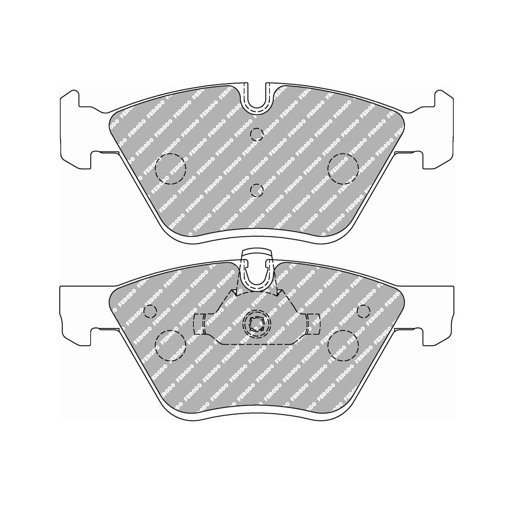 Pastillas de freno Ferodo DS Performance trasero para BMW 1 Series 120d Coupé 10.07 -  pinza ATEArray