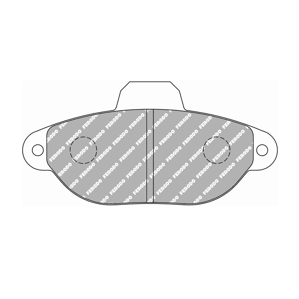 Pastilhas de travão traseiras Ferodo DS Performance para FIAT PUNTO 1.7 D 04.94 - 09.97 pinça BENDIXArray