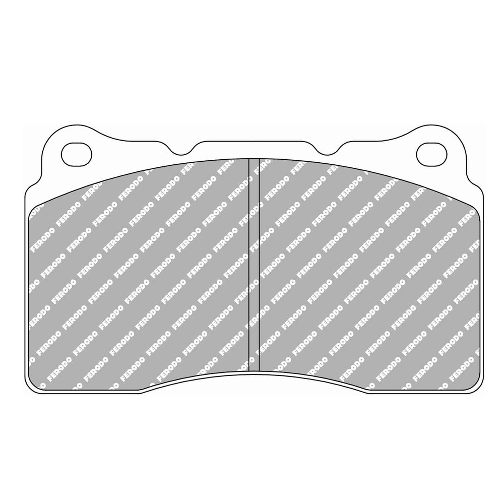 Pastilhas de travão traseiras Ferodo DS Performance para SUBARU Impreza 2.0 WRX STi 11.01 - pinça BREMBOArray