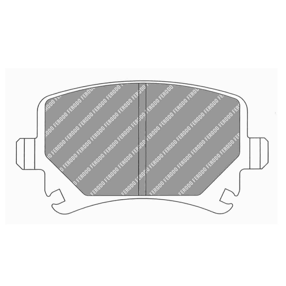 Pastillas de freno Ferodo DS Performance trasero para AUDI A3 1.8 TFSI 11.06 - 08.12 pinza LUCAS/TRWArray