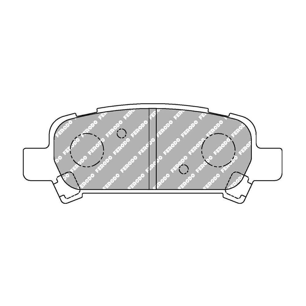 Pastilhas de travão traseiras Ferodo DS Performance para SUBARU Forester 2.0 08.97 - 09.02 AKEBONO caliperArray