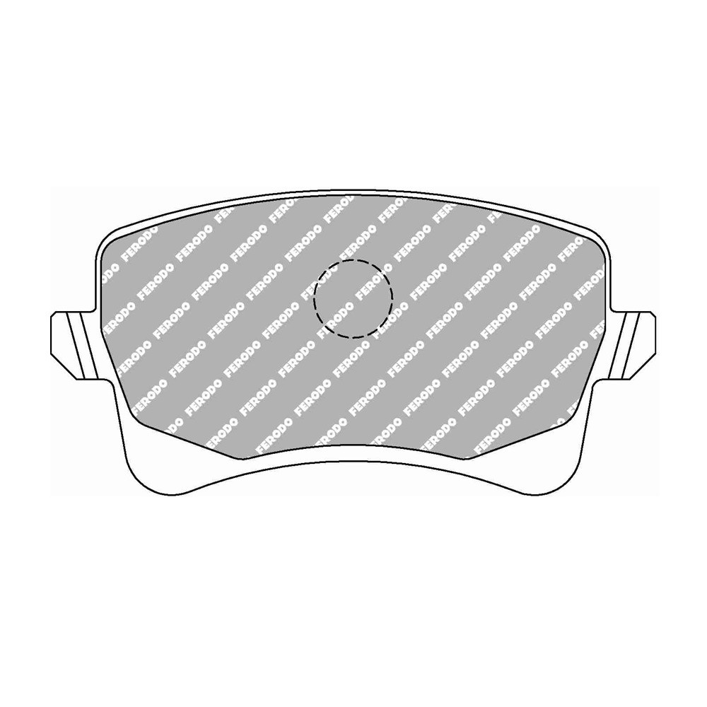 Pastilhas de travão traseiras Ferodo DS Performance para AUDI A4 1.8 TFSI 11.11 - pinça LUCAS/TRWArray