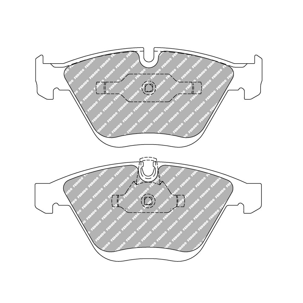 Pastilhas de travão traseiras Ferodo DS Performance para BMW Série 3 335i 09.06 - 12.11 ATEArray