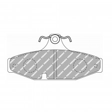 Ferodo DS Performance pastilhas de travão traseiras para FORD AUSTRALIA Fairlane AUII , AUIII 01.99 - 12.03 pinça TRW