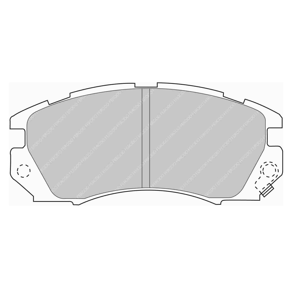 Pastilhas de travão traseiras Ferodo DS Performance para SUBARU Forester 2.0 08.97 - 09.02 AKEBONO caliperArray