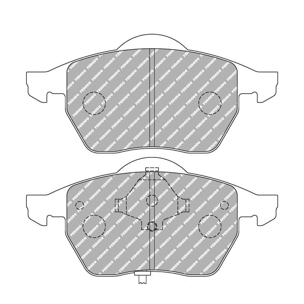 Pastilhas de travão traseiras Ferodo DS Performance para AUDI 100 2.0 E 09.91 - 06.94 caliper ATEArray