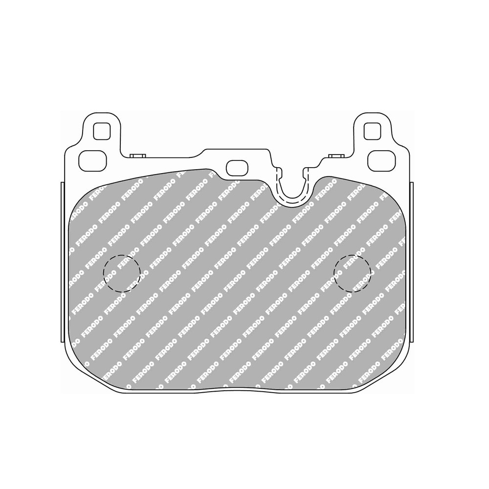 Pastillas de freno Ferodo DS Performance trasero para BMW 1 Series 114 d 10.12 -  pinza BREMBOArray