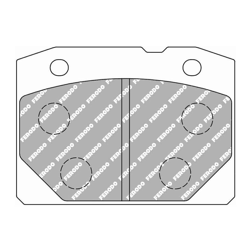 Pastillas de freno Ferodo DS2500 delantero para LADA 1200 1.2 06.72 - 09.86 pinza BENDIXArray