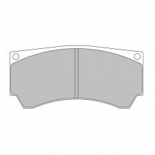 Pastillas de freno Ferodo DS2500 trasero para MITSUBISHI Lancer 2.0 Evo VIII - Alcon FQ400 03.04 -  pinza ALCON