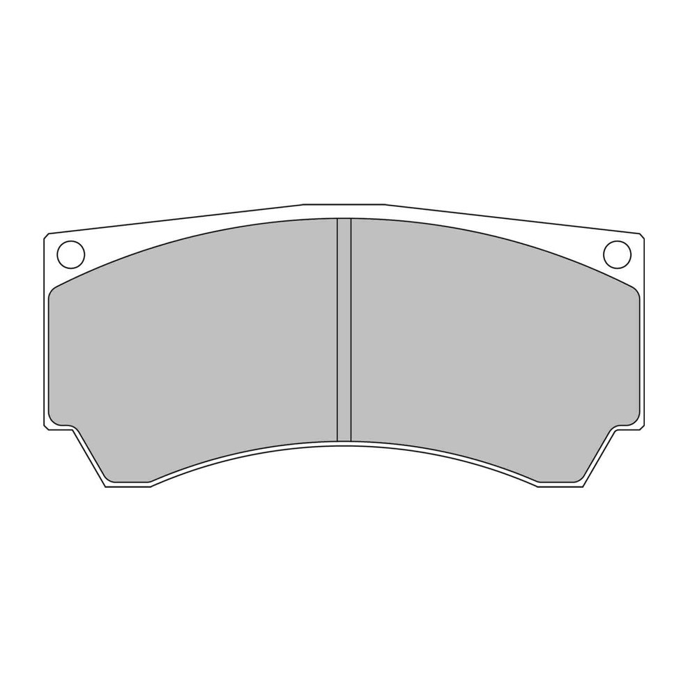 Pastilhas de travão traseiras Ferodo DS2500 para MITSUBISHI Lancer 2.0 Evo VIII - Alcon FQ400 03.04 - pinça ALCONArray