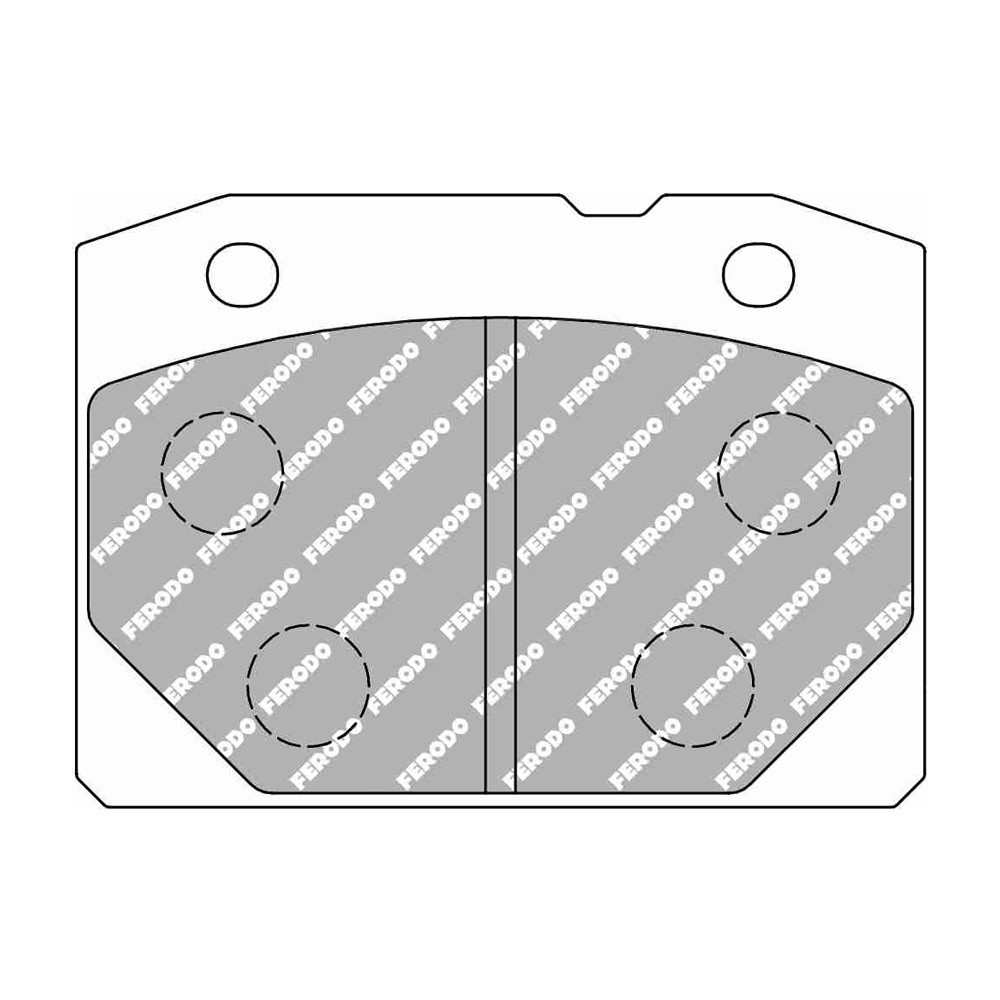Pastilhas de travão Ferodo DS3000 dianteiras para LADA 1200 1.2 06.72 - 09.86 pinça BENDIXArray
