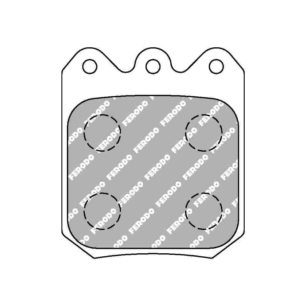 Pastilhas de travão Ferodo DS3000 F-RP3104RArray