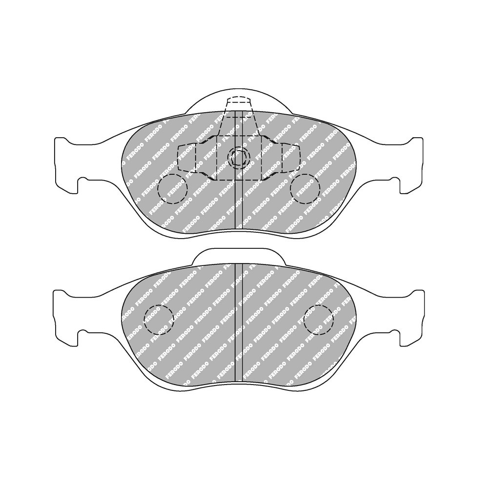 Pastillas de freno Ferodo DS3000 delantero para FORD Courier 1.3 i 02.00 -  pinza ATEArray