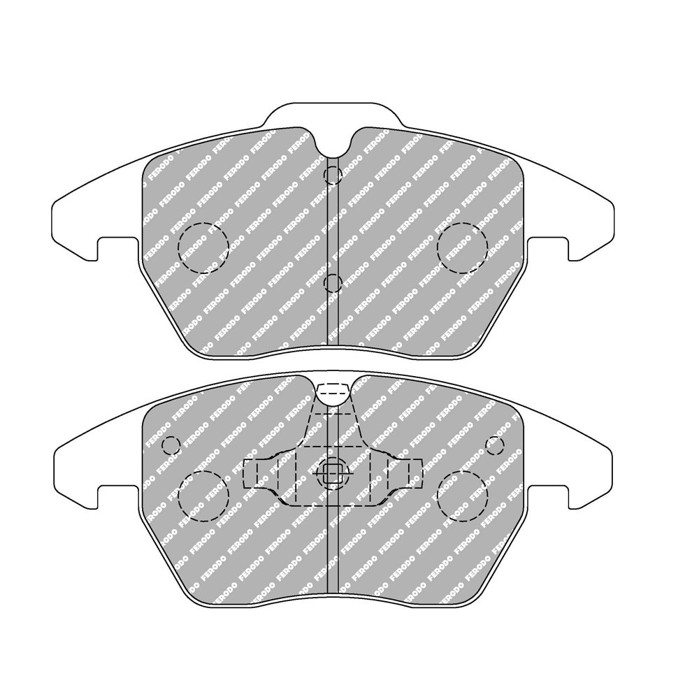 Pastilhas de travão Ferodo DS1.11 dianteiras para AUDI A1 1.2 TFSI 05.10 - pinça ATEArray