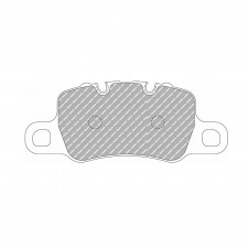 Pastilhas de travão traseiras Ferodo DS1.11 para PORSCHE 911 3.8 GT3 08.13 - pinça BREMBO