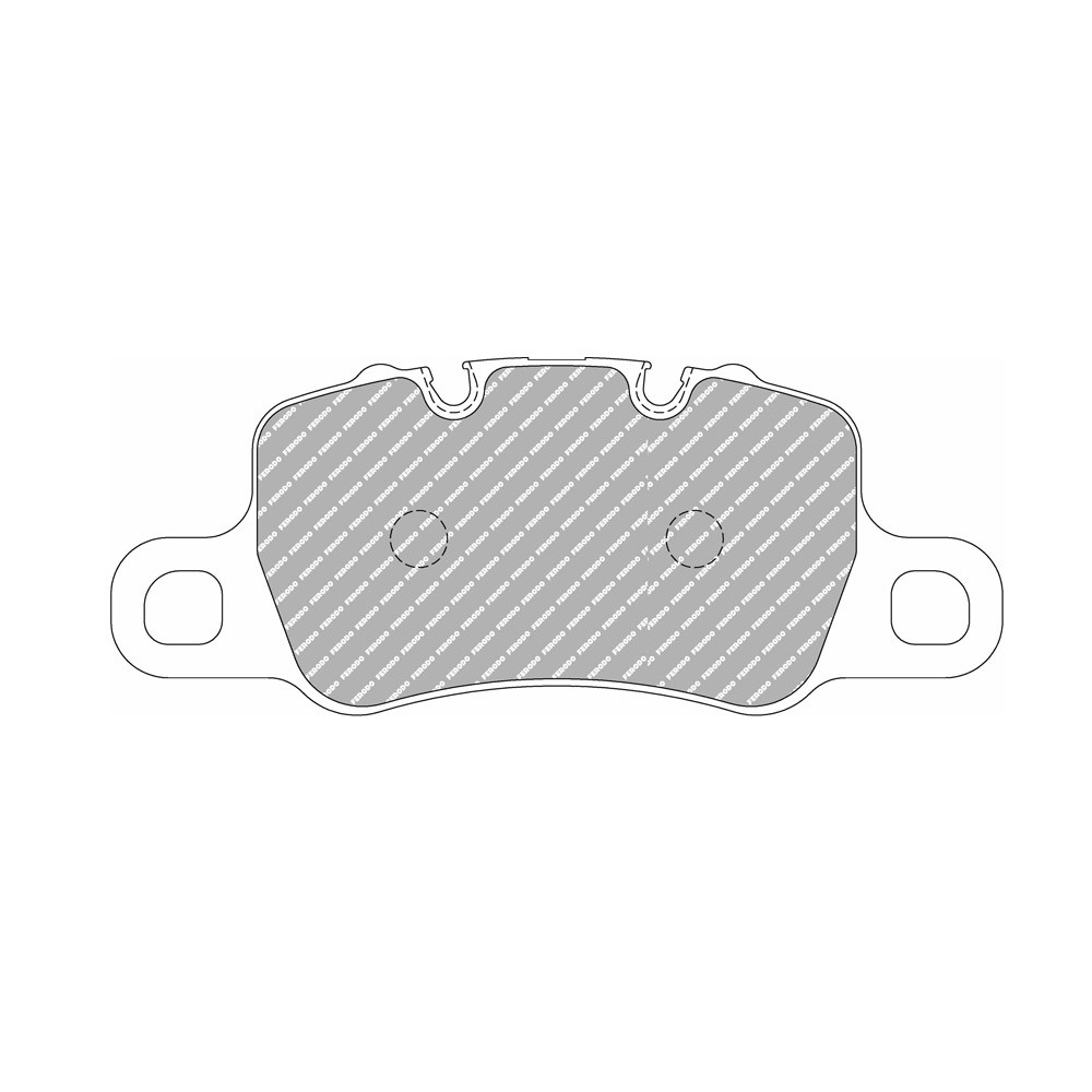 Pastilhas de travão traseiras Ferodo DS1.11 para PORSCHE 911 3.8 GT3 08.13 - pinça BREMBOArray