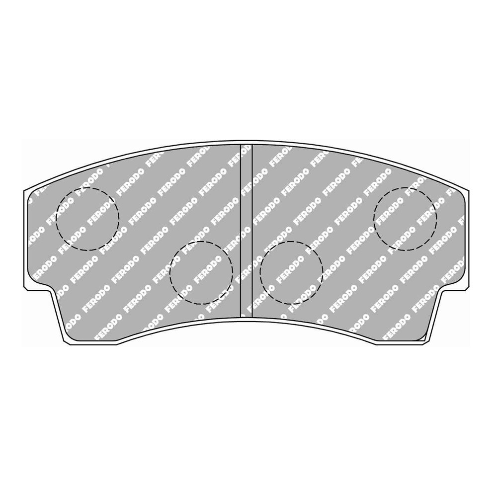 Pastilhas de travão Ferodo DS1.11 dianteiras para PEUGEOT 206 1.6 XS Coupe 01.02 -Array