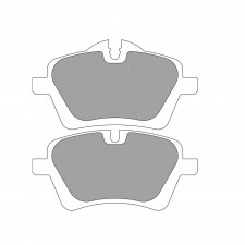 Pastilhas de travão Ferodo DS1.11 dianteiras para MINI MINI (R50) 1.4 One - TRW DEL 04.03 - 10.06 pinça LUCAS/TRW