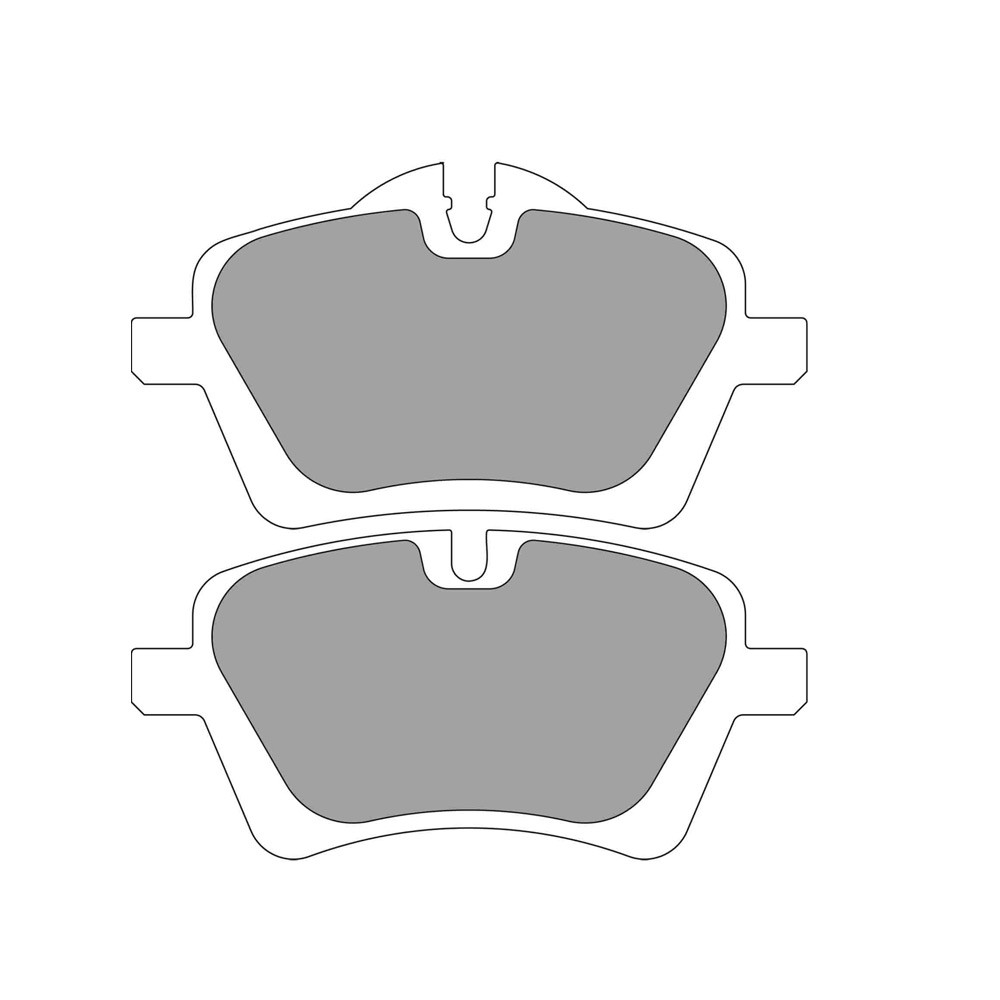Pastilhas de freio Ferodo DS1.11 dianteiras para MINI MINI (R50) 1.4 One - TRW DEL 04.03 - 10.06 pinça LUCAS/TRWArray