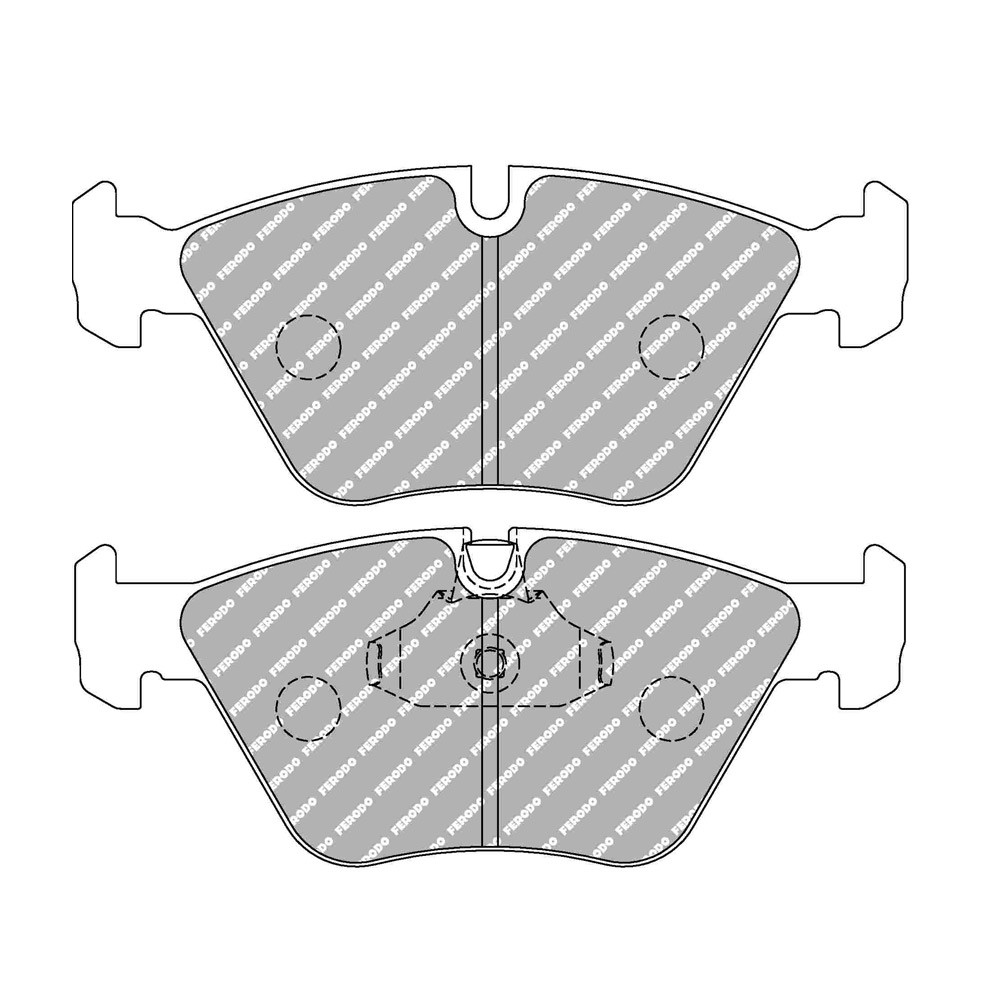 Pastilhas de travão Ferodo DS1.11 dianteiras para BMW Série 3 330d / 330Xd 10.99 - 02.05 pinça ATEArray