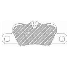 Pastilhas de travão traseiras Ferodo DS1.11 para PORSCHE 911 3.0 Carrera 4 GTS 03.17 - pinça BREMBO
