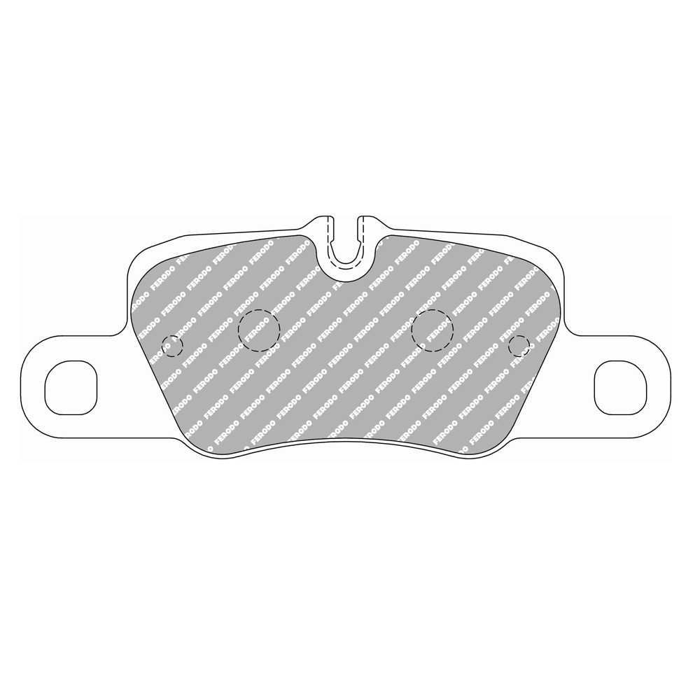 Pastilhas de travão traseiras Ferodo DS1.11 para PORSCHE 911 3.0 Carrera 4 GTS 03.17 - pinça BREMBOArray