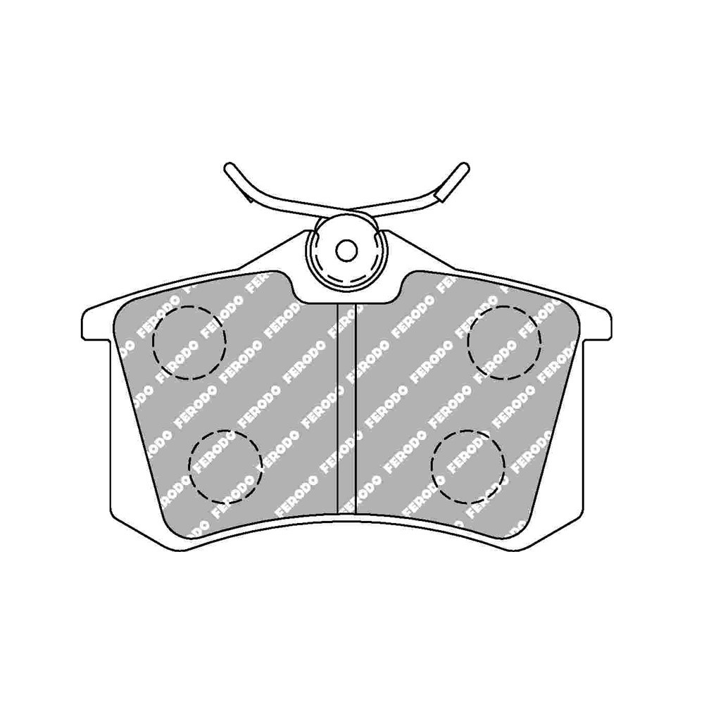 Pastillas de freno Ferodo DS1.11 trasero para AUDI A1 1.2 TFSI 05.10 -  pinza LUCAS/TRWArray