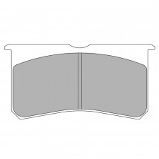 Pastilhas de travão dianteiras Ferodo DS1.11 para FORD Fiesta R2 (Asfalto) 10.09 - pinça AP RACING