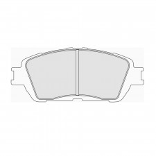 Pastillas de freno Ferodo DS2500 delantero para TOYOTA Alphard 2.4 09.03 - 04.08 pinza AKEBONO