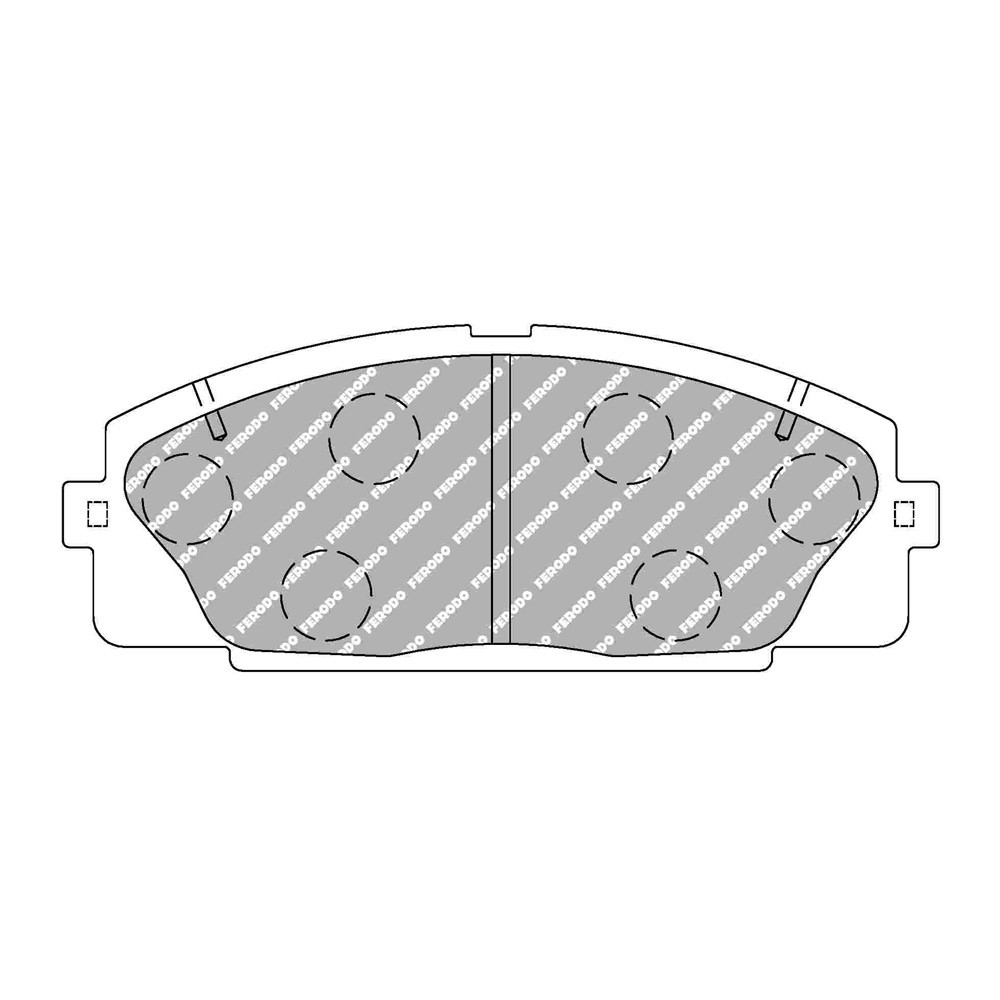 Pastillas de freno Ferodo DS2500 delantero para TOYOTA HIACE RZH101G 01.93 - 12.02Array