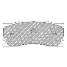 Pastillas de freno Ferodo DS2500 delantero para JAGUAR XK Convertible 3.6 10.07 - 07.14 pinza ALCON