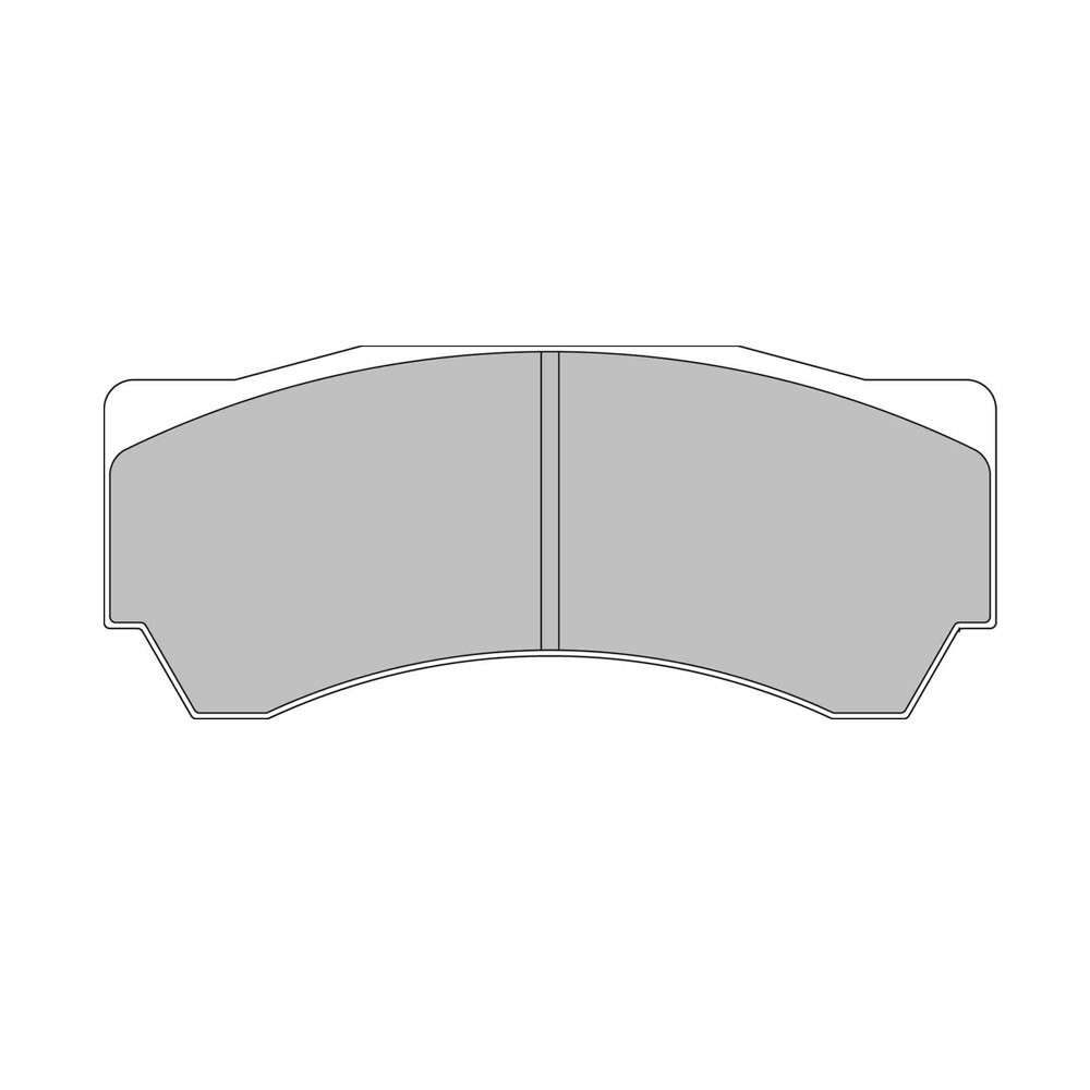Pastilhas de travão dianteiras Ferodo DS2500 para MITSUBISHI Lancer 2.0 Evo VIII - Alcon FQ400 03.04 - pinça ALCONArray