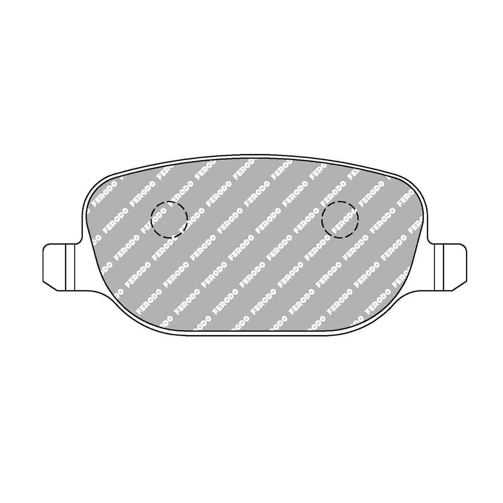 Pastilhas de travão traseiras Ferodo DS2500 para ALFA ROMEO 159 1.8 TBi 05.09 - 11.11 pinça LUCAS/TRWArray