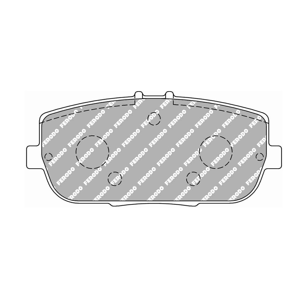 Pastilhas de travão traseiras Ferodo DS2500 para ABARTH 124 1.4 01.16 - pinça SUMITOMOArray