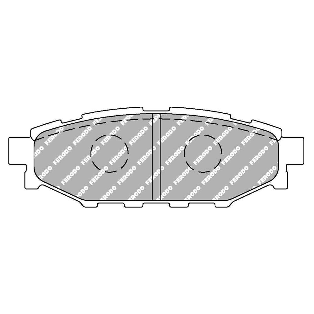 Pastilhas de travão traseiras Ferodo DS2500 para SUBARU Forester 2.0 AWD 01.08 - Pinça AKEBONOArray