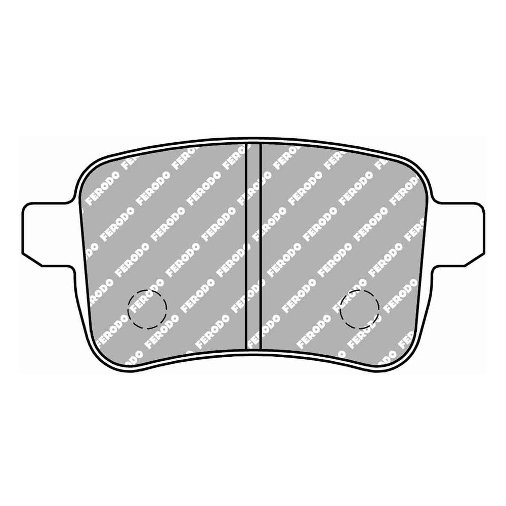 Pastilhas de travão traseiras Ferodo DS2500 para ALFA ROMEO Giulietta 1.4 BiFuel 12.11 - pinça LUCAS/TRWArray