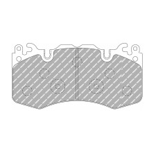 Pastilhas de travão Ferodo DS2500 dianteiras para LAND ROVER Range Rover 4.4 D 4x4 07.10 - 08.12 Pinça Brembo