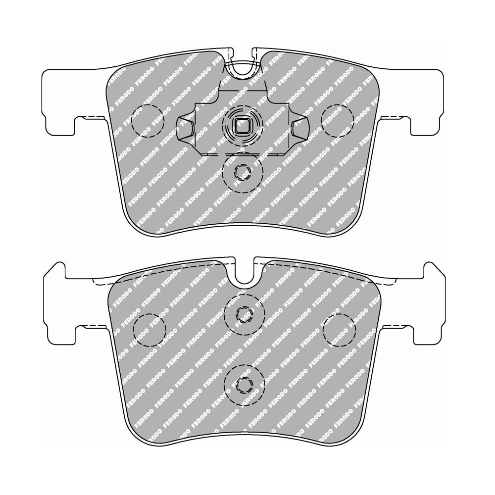 Pastillas de freno Ferodo DS2500 delantero para BMW 1 Series 118 d 03.15 -  pinza BOSCHArray