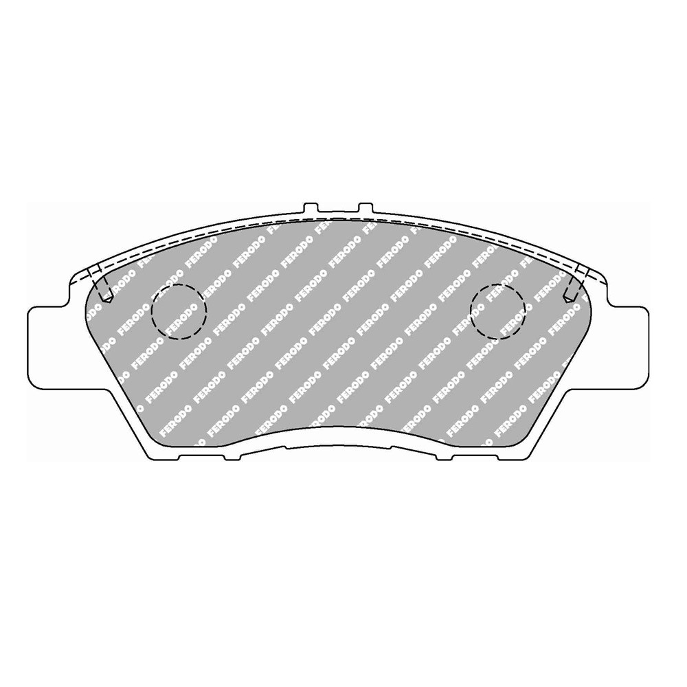 Pastilhas de travão dianteiras Ferodo DS2500 para HONDA City 1.4 i-V TEC 09.08 - pinça AKEBONOArray