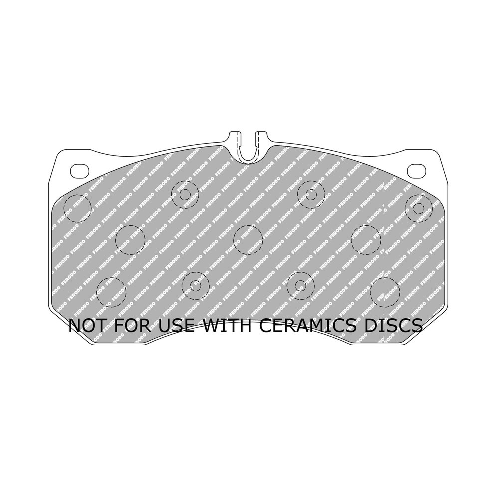 Pastilhas de travão Ferodo DS2500 dianteiras para AUDI A6 2.0 TDI 01.12 - pinça BREMBOArray