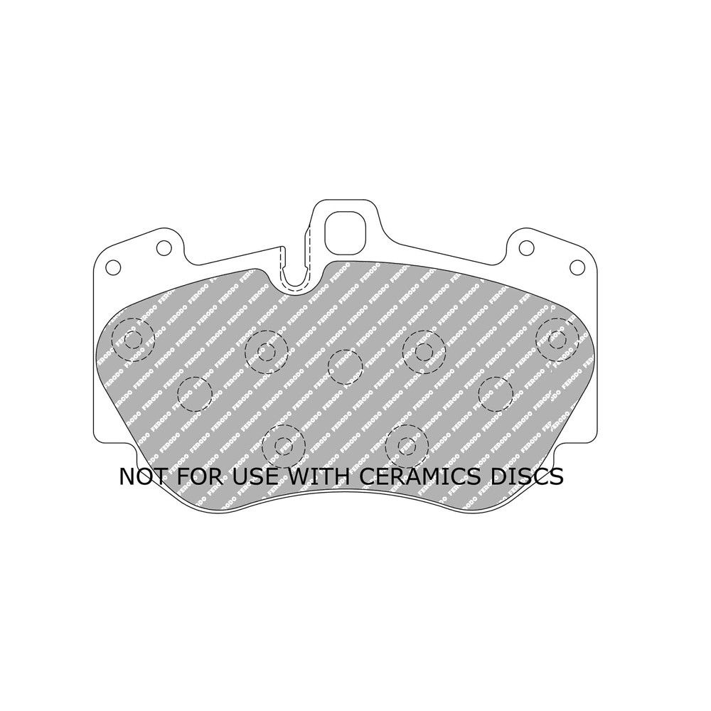 Pastilhas de travão Ferodo DS2500 dianteiras para AUDI RS4 RS4 quattro 09.05 - 06.08 caliper BREMBOArray