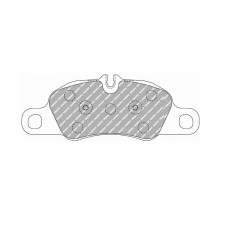 Pastillas de freno Ferodo DS2500 delantero para PORSCHE Boxster 2.0 04.16 -  pinza BREMBO