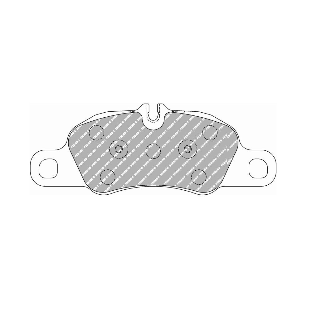 Pastilhas de travão Ferodo DS2500 dianteiras para PORSCHE Boxster 2.0 04.16 - pinça BREMBOArray