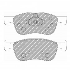 Pastillas de freno Ferodo DS2500 delantero para FORD Fiesta 1.0 EcoBoost 01.17 -  pinza ATE
